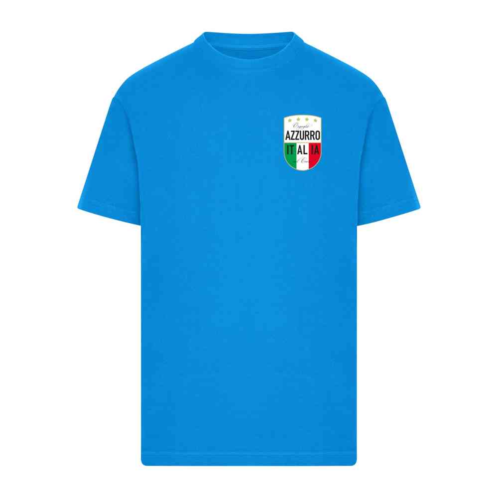 Mister Tee - Azurro Italia Crest Heren Tshirt - Blauw